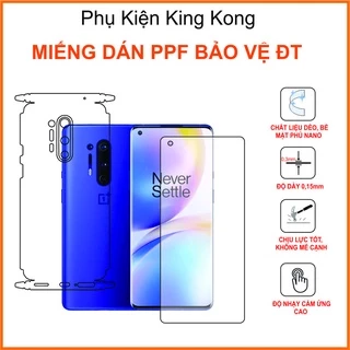 Miếng dán Ppf Oneplus 8 / 8 pro Dán ppf full màn chống bám vân tay ( TẶNG giấy lau và gạt dán )