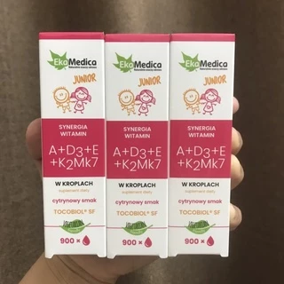 VITAMIN TỔNG HỢP A+D3+E+K2M7 EKA MEDICA JUNIOR CHO BÉ