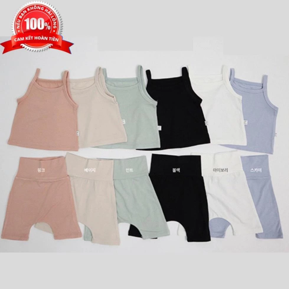 COMBO 3 BỘ HAI DÂY MINKYMOM COTTON THUN LANH CHO BÉ