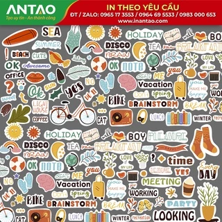 Sticker trang trí, tem dán trang trí, hình dán, sticker decor, nhiều mẫu