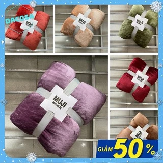 Chăn Lông Thỏ 2mx2m3 💞Muji Blanket💞 Nhung Tuyết Mền Nhật Bản Siêu Mềm Mịn