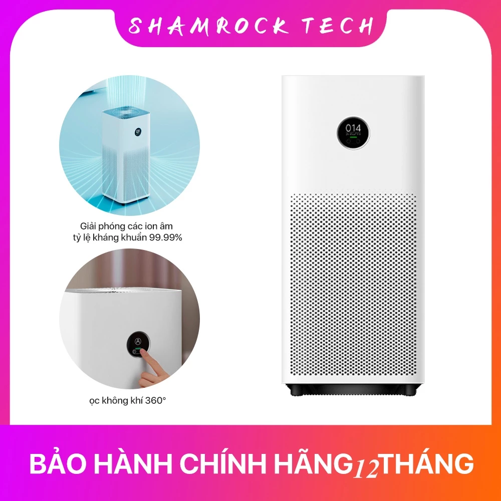 Máy lọc không khí Xiaomi Mi Air Purifier 4 Lite Màn hình thông minh Kháng khuẩn