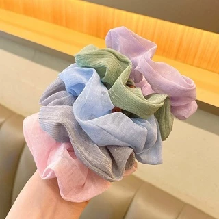 Dây Buộc Tóc Scrunchies Màu Trơn