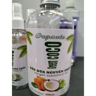 dầu dừa ép lạnh nguyên chất Organic Green Coco 500ml