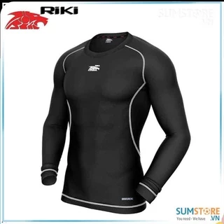 RIKI- Áo Body Lót Giữ Nhiệt Thun Thể Thao Cao Cấp – Đen