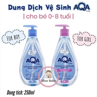 Dung dịch vệ sinh cho bé gái/ trai AQA baby cho bé 0-8 tuổi 250ml