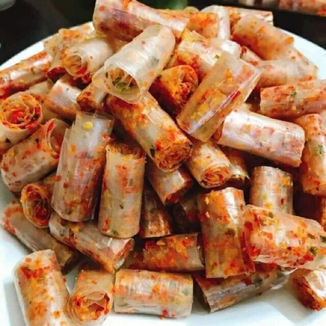 500gr Bánh tráng cuộn thập cẩm Long An