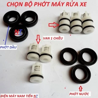 Bộ phớt 12-18,van 1 chiều máy rửa xe mini - máy rửa xe