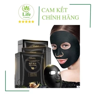 Mặt Nạ Giấy Ốc Sên Than Tre Bisutang - Mặt Nạ Dưỡng Trắng Mờ Thâm Nám Thải Độc Giảm Mụn Nội Địa Trung Life Cosmetics