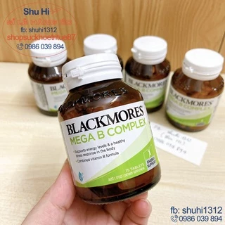 Viên uống bổ sung vitamin nhóm b, blackmores mega b complex 75 viên úc - Vitamin tổng hợp nhóm B, mega b blackmores