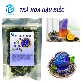 Trà hoa đậu biếc, hoa đậu biếc sấy lạnh, hoa đậu biếc loại 1, tạo màu xanh dương cho xôi, bánh.(50g) TG FOODS