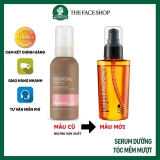 Serum dưỡng tóc mềm mượt phục hồi dưỡng ẩm tóc Hàn Quốc The Face Shop Essential Damage Care Hair Oil Serum 100ml