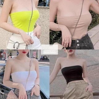 Áo ống thun croptop - hình sàn chụp thật