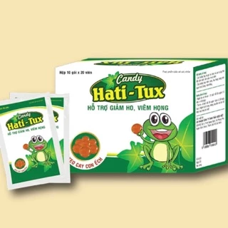 Kẹo hati tux candy - hỗ trợ giảm: ho, viem họng...( 1 gói x 10 viên)