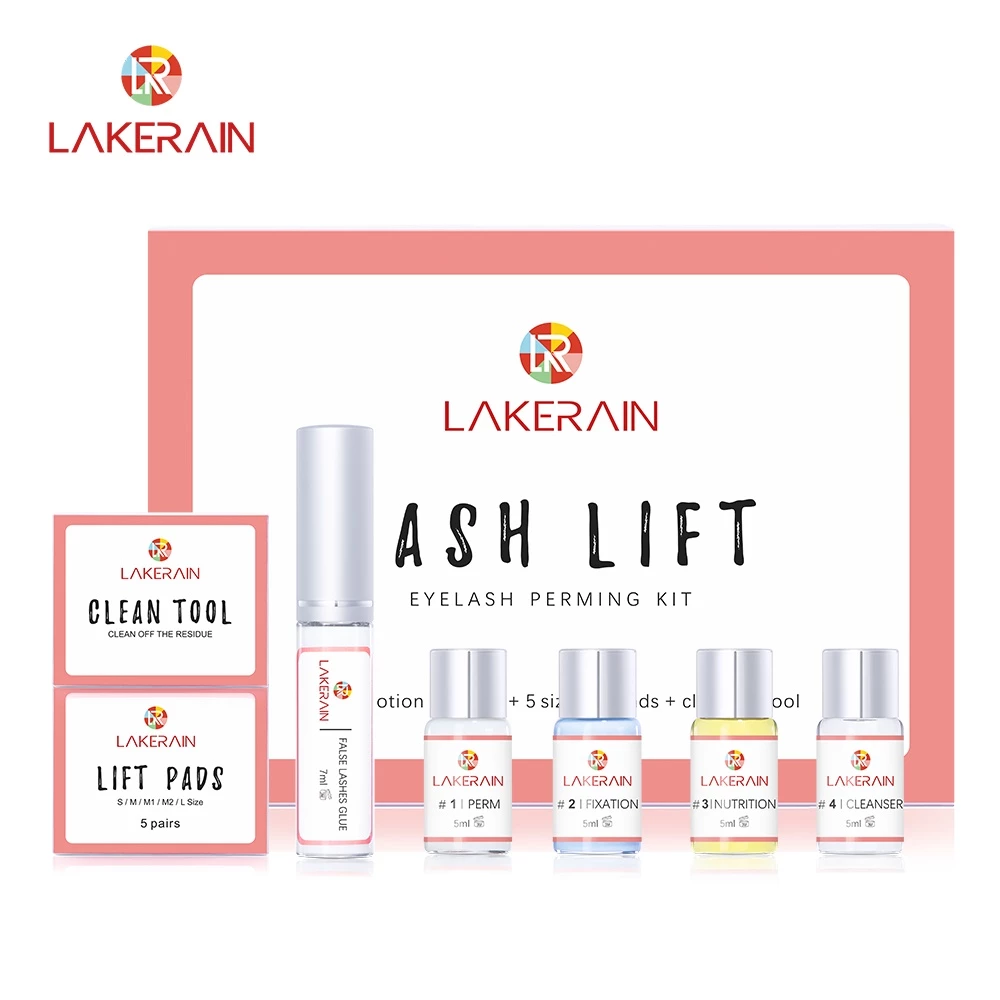 Bộ nâng mi mi Lông mi Perm Lash Lifiting Lông mi Perm Dụng cụ Bộ lông mày Cán mi uốn cong cho Salon Sử dụng tại nhà