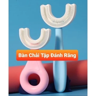 Bàn Chải Đánh Răng Cho Bé - Bàn Chải Đánh Răng Trẻ Em Hình Chữ U - Silicon Siêu Mềm Cho Bé Từ 1,9 Tuổi