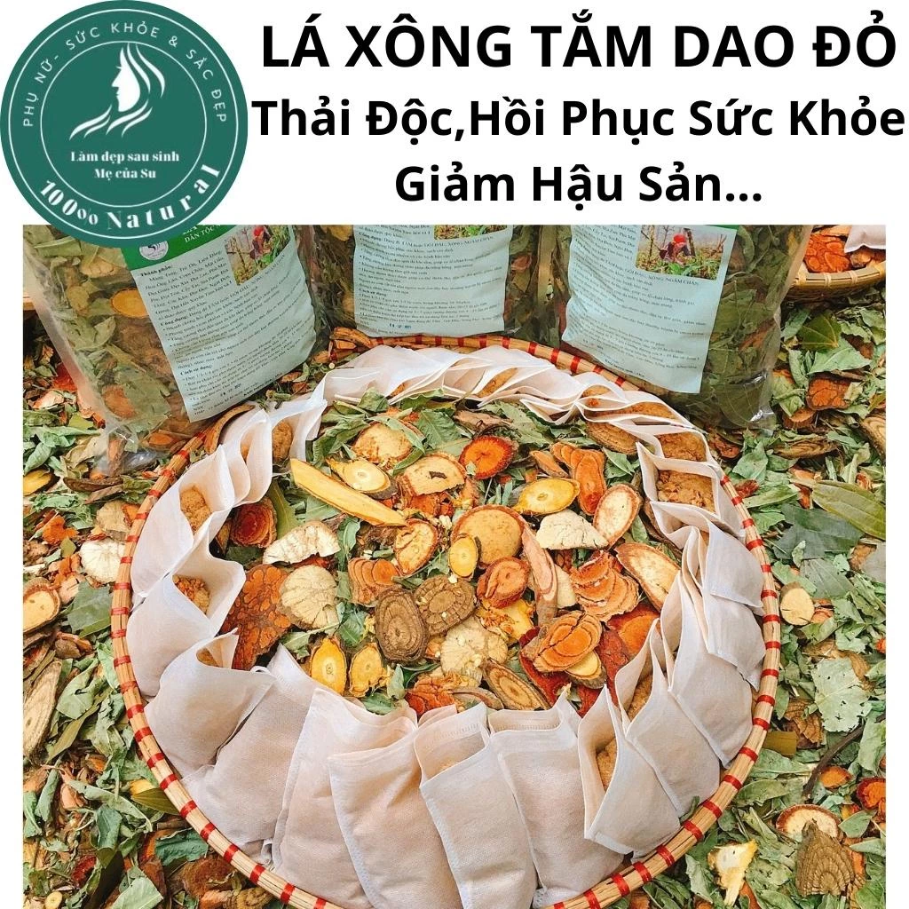 Lá tắm người dao đỏ sau sinh, Lá xông sau sinh, Lá tắm sau sinh, Lá tắm dao đỏ (Dạng Lá)