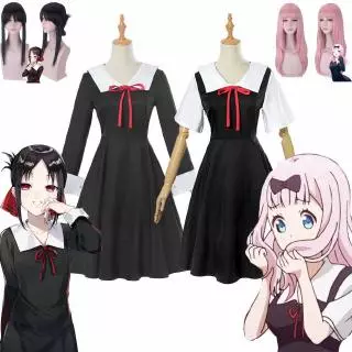 Trang phục/ Phụ kiện hóa trang nhân vật anime Love Is War Shinomiya Kaguya Fujiwara Chika đáng yêu Set Đồ Cosplay Nhân Vật