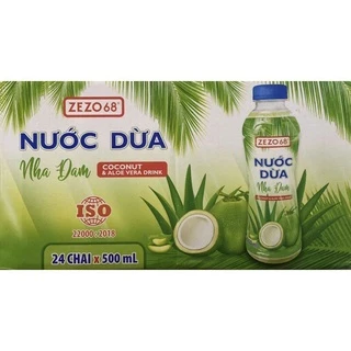 1 lốc 6 chai nước 🍈 dừa nha đam  zero68