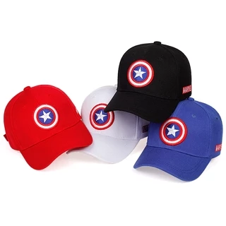 Mũ lưỡi trai thêu biểu tượng của Captain America cho bé