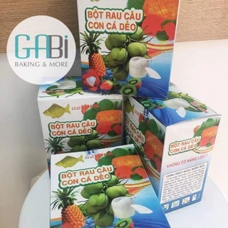 Hộp 12 gói bột thạch rau câu con cá dẻo