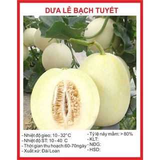 Hạt giống Dưa Lê Bạch Tuyết - 20 Hạt