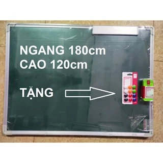 Bảng từ xanh viết phấn kẻ ô 5x5cm mặt thép nhập khẩu kích thước 120x180cm tặng kèm phấn, nam châm, lau bảng