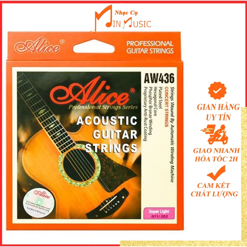 Dây Đàn Guitar Acoustic Alice AW436 I AW432 I A206