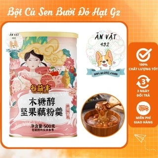 Bột Củ Sen Mix Hạt Dinh Dưỡng, Bột Củ Sen Bưởi Đỏ Hạt G2 Dưỡng Nhan, Ăn Kiêng - Ăn Vặt 492