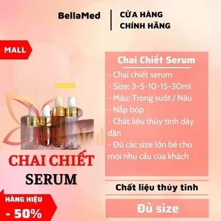 Chai Chiết Serum Thủy Tinh nắp bóp 3~10ml