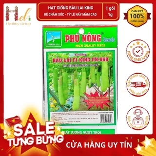 Hạt Giống Bầu Lai King Sai Trái, Dễ Trồng - Trồng Hạt Giống Rau Củ Quả Bằng Đất Sạch, Xơ Dừa, Mùn Dừa, Phân Bón Hữu Cơ