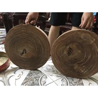 Thớt gỗ nghiến có tâm D39cm dày 5cm- Thớt để chặt