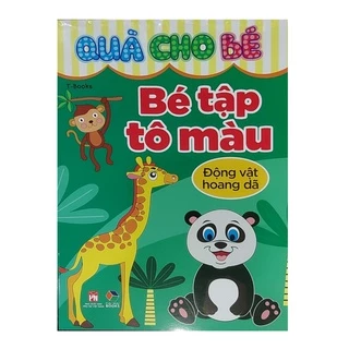 Sách- Bé tập tô màu : Động vật hoang dã