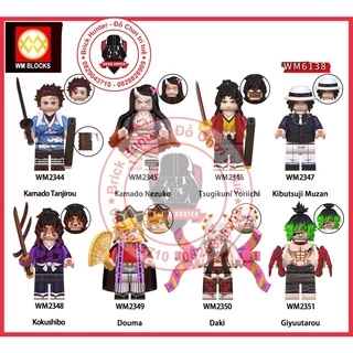 WM6138 Minifigures Kimetsu no Yaiba đồ chơi lắp ráp mô hình nhân vật Anime Thanh gươm diệ quỷ - Demon Slayer