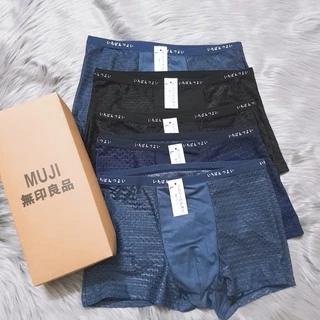 [RẺ VÔ ĐỊCH] Quần lót Nam MUJI lưới đùi cao cấp, Quần sịp nam đùi thoáng khí, kháng khuẩn