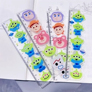 Thước đo bằng acrylic họa tiết nhân vật trong phim hoạt hình Toy Story dễ thương cho học sinh