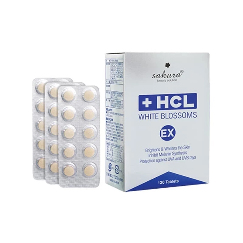 Ngừa nám cao cấp Sakura HCL White Blossom EX 120 viên