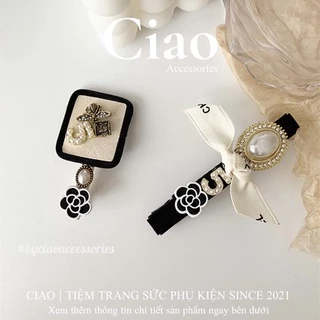 [HOẢ TỐC 1H] Kẹp tóc/ Phụ kiện tóc thiết kế đính charm cổ điển retro mã 28 Ciao accessories