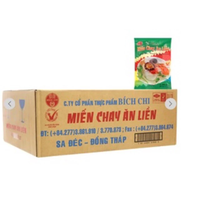 Thùng 30 gói miến chay Vina Bích Chi 60g