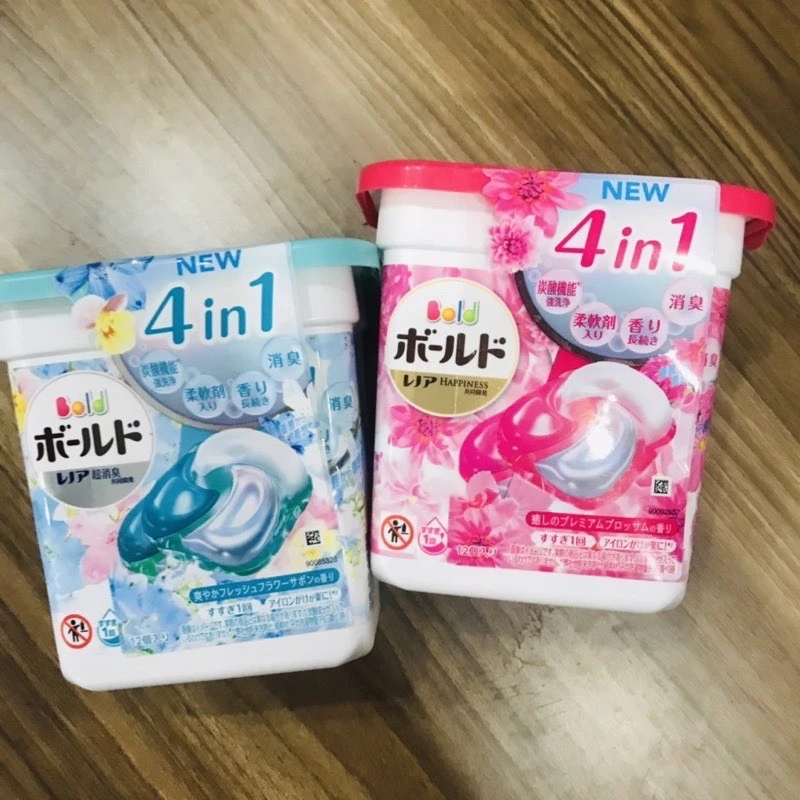 Viên Giặt Gel Ball 14/31 Viên Nhật Bản 4 In 1