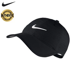 Nón thể thao unisex Nike cao cấp 100% polyester Dri-FIT dobby mặt sau đục lỗ bằng laser