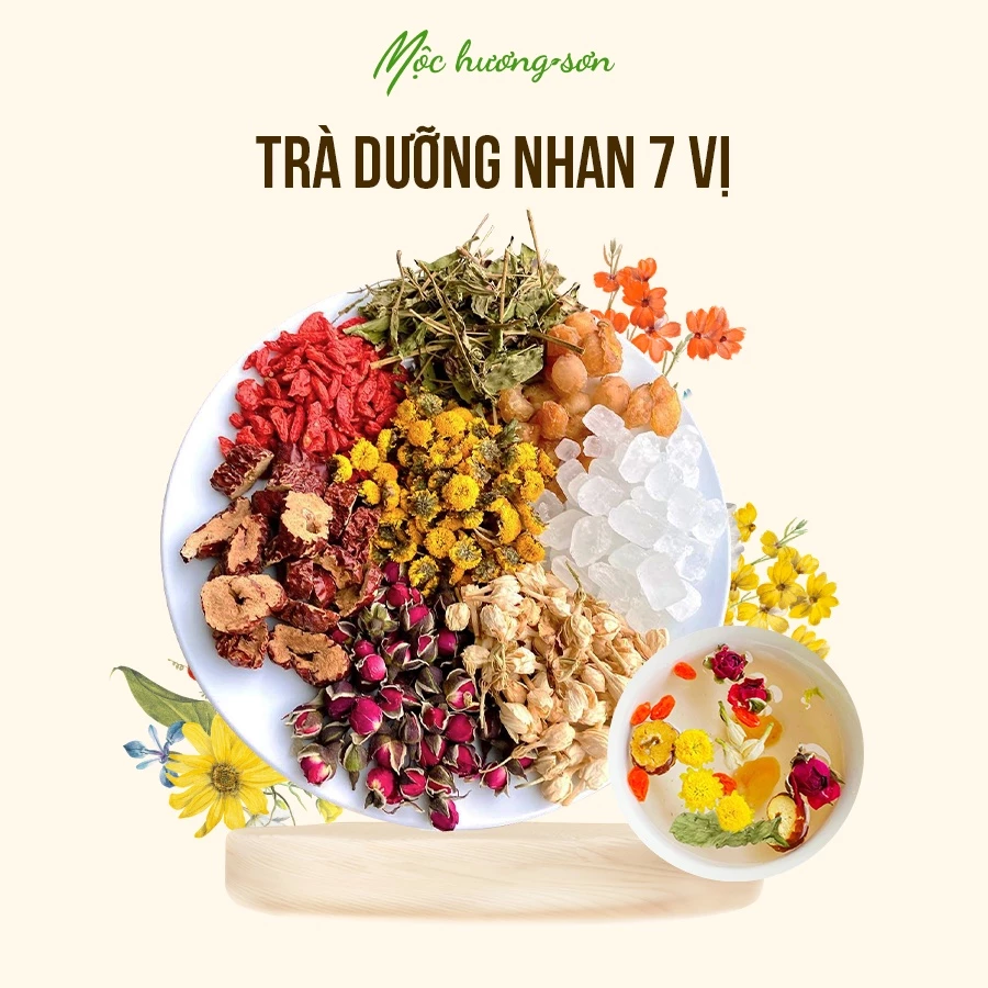 Trà dưỡng nhan detox 7 vị Mộc Hương Sơn Gói 10Gr