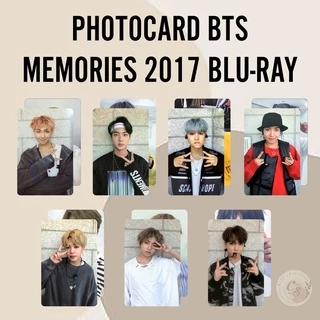 [ PHOTOCARD ] Thẻ Card Bo Góc Thành Viên BTS - MEMORIES 2017 BLU-RAY - Giấy C300 Cứng Cáp - Cán Sần Xịn [FANMADE]