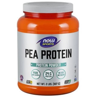 Thực phẩm bảo vệ sức khỏe Now sports Pea protein cấp protein cho người luyện tập thể thao có chế độ ăn chay hộp 907 Gram