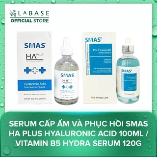 Serum cấp ẩm và phục hồi Smas  HA Plus Hyaluronic Acid 100ml /  Vitamin B5 Hydra Serum 120g