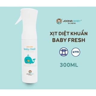 Xịt diệt khuẩn khử mùi cho đồ chơi, bình sữa, núm ti giả Baby Fresh JOONA BABY Việt Nam 300ml