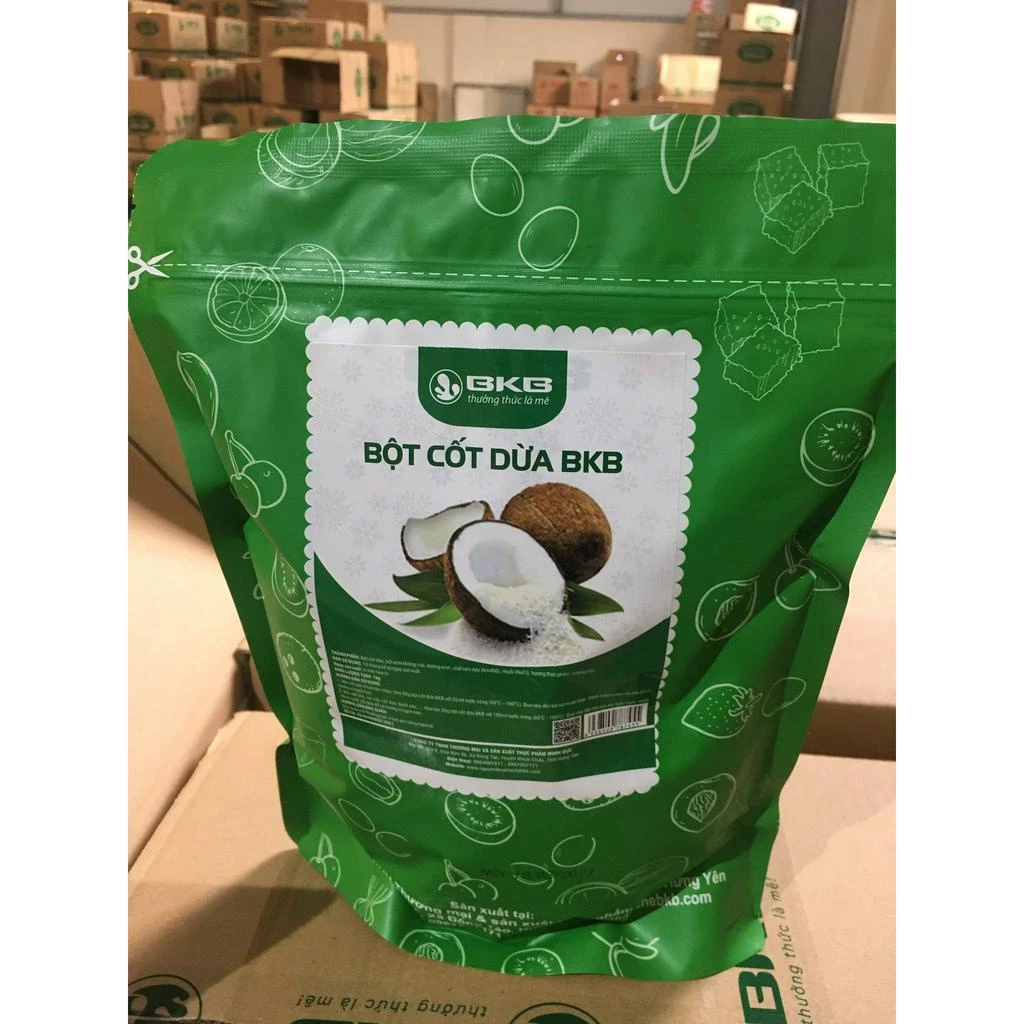 BỘT CỐT DỪA 1KG BKB (Nấu chè hoặc sữa chua trân châu cốt dừa)