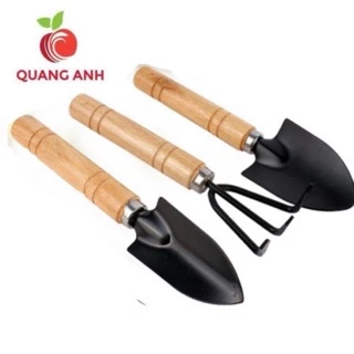 Bộ 3 Dụng Cụ Làm Vườn Mini Chuyên Dụng và Bền Đẹp ( Xẻng làm vườn - Xới đất - Cào đất)