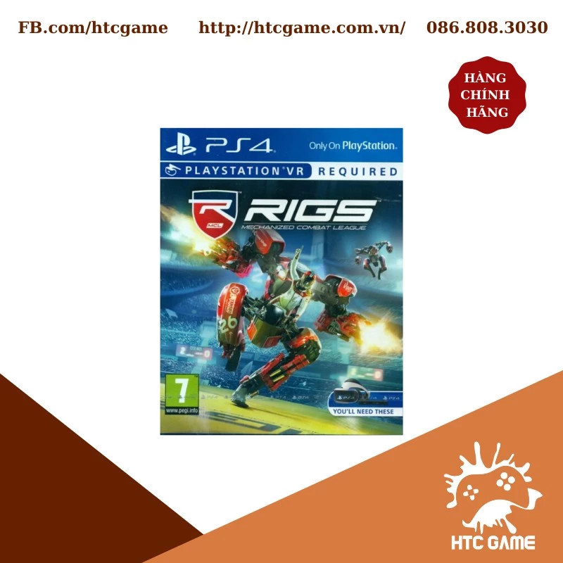 Đĩa game RIGS: Mechanized Combat League dành cho máy PS4