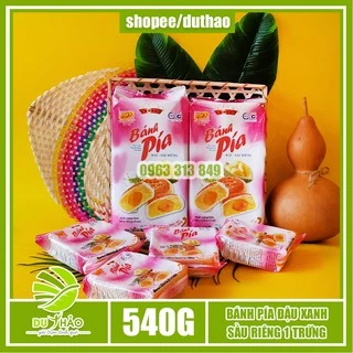 Bánh pía Sóc Trăng đậu xanh sầu riêng 1 trứng Tân Huê Viên 540g, bánh pía Sóc Trăng